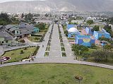 Ecuador Quito 04-06 Mitad Del Mundo View To Entrance Here is a view of the entrance area with the busts of the expedition members from the top of the La Mitad del Mundo.